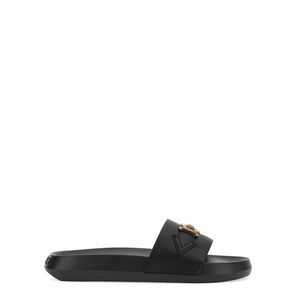 VERSACE Medusa Chain Slide Sandals Men BLACK